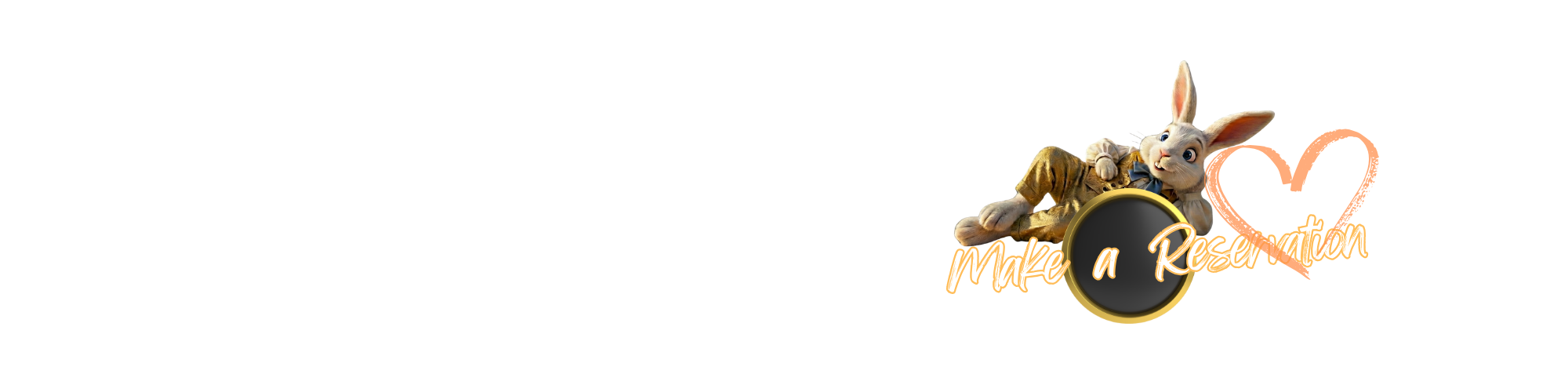 Rabbit lying with button